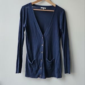 Massimo Dutti Lightweight Fine Knit Button Up Cardigan